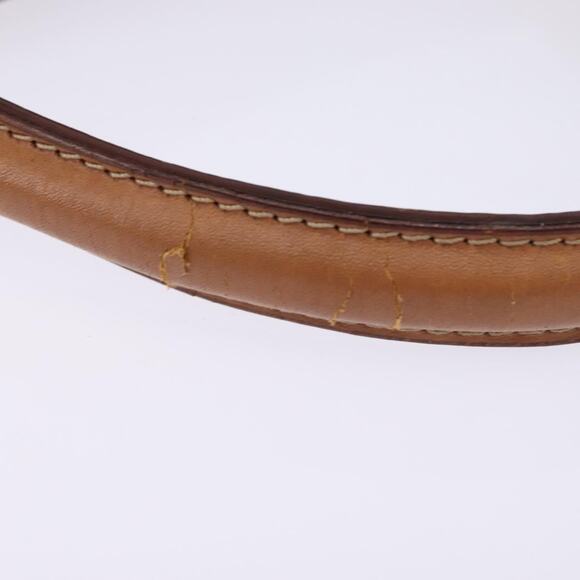 CELINE Macadam Canvas Hand Bag Pvc Leather Brown Gold - Picture 9 of 13